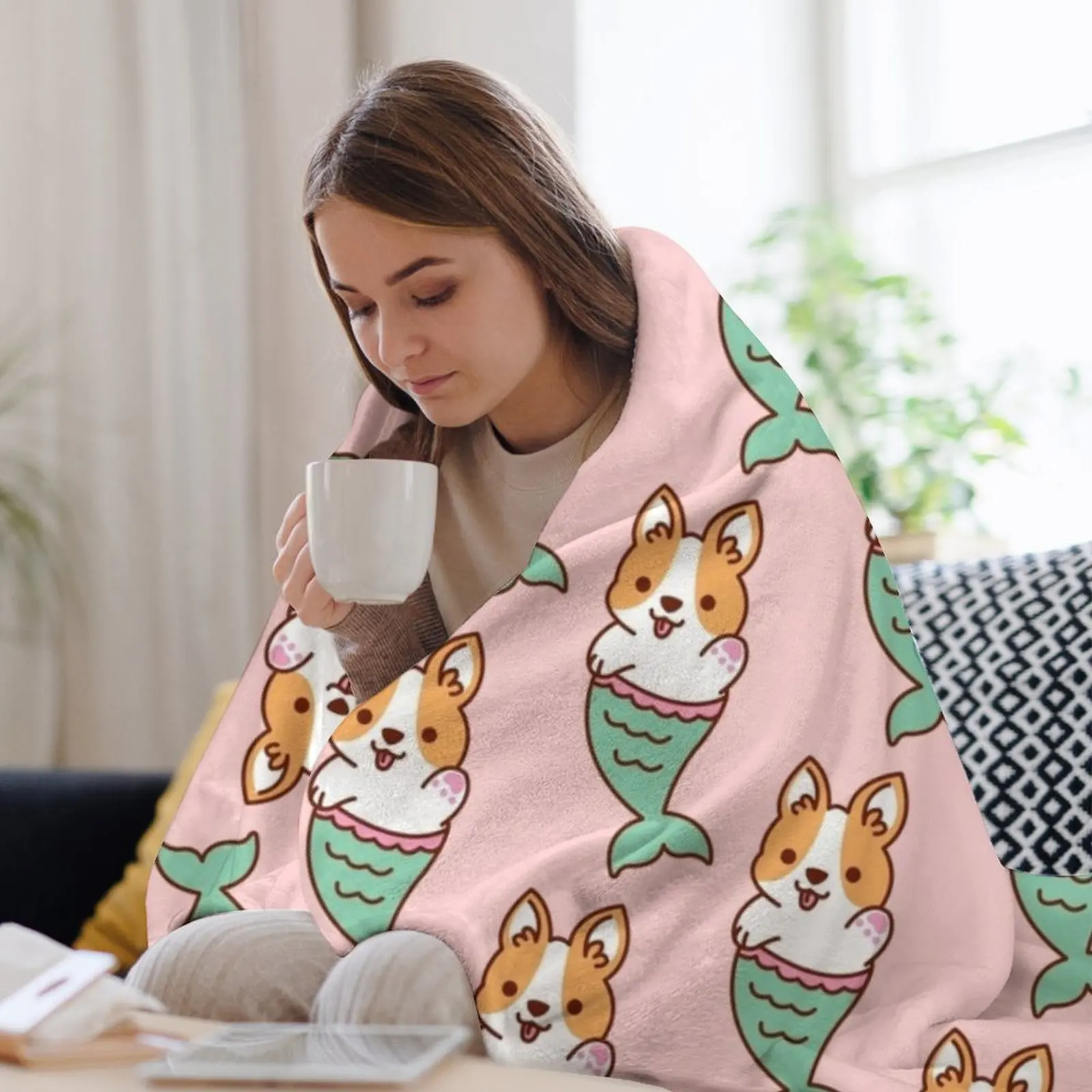 Русалка Корги — милый корги милая русалка одеяло с милой собакой