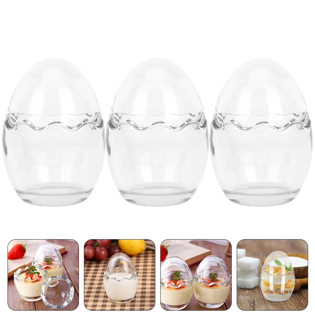 

Cupscup Pudding Dessert Jars Jar Yogurt Baking Cakemousse Container Favors Eggshell Wedding Portion Transparent Mini Appetizer