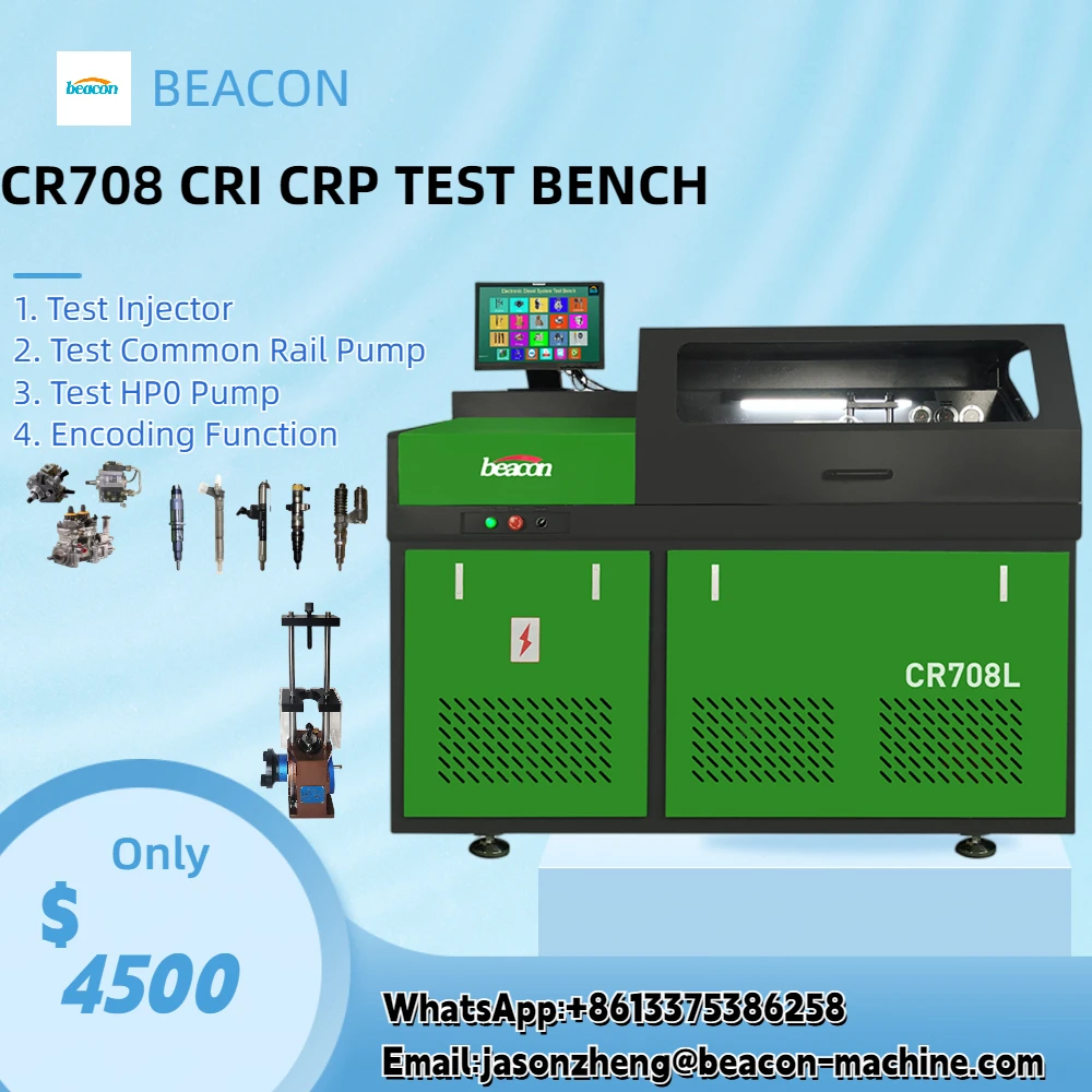 

Beacon Machine Diesel Common Rail Injector Pump Testing Machine Cr708 Crdi Injector Test Bench