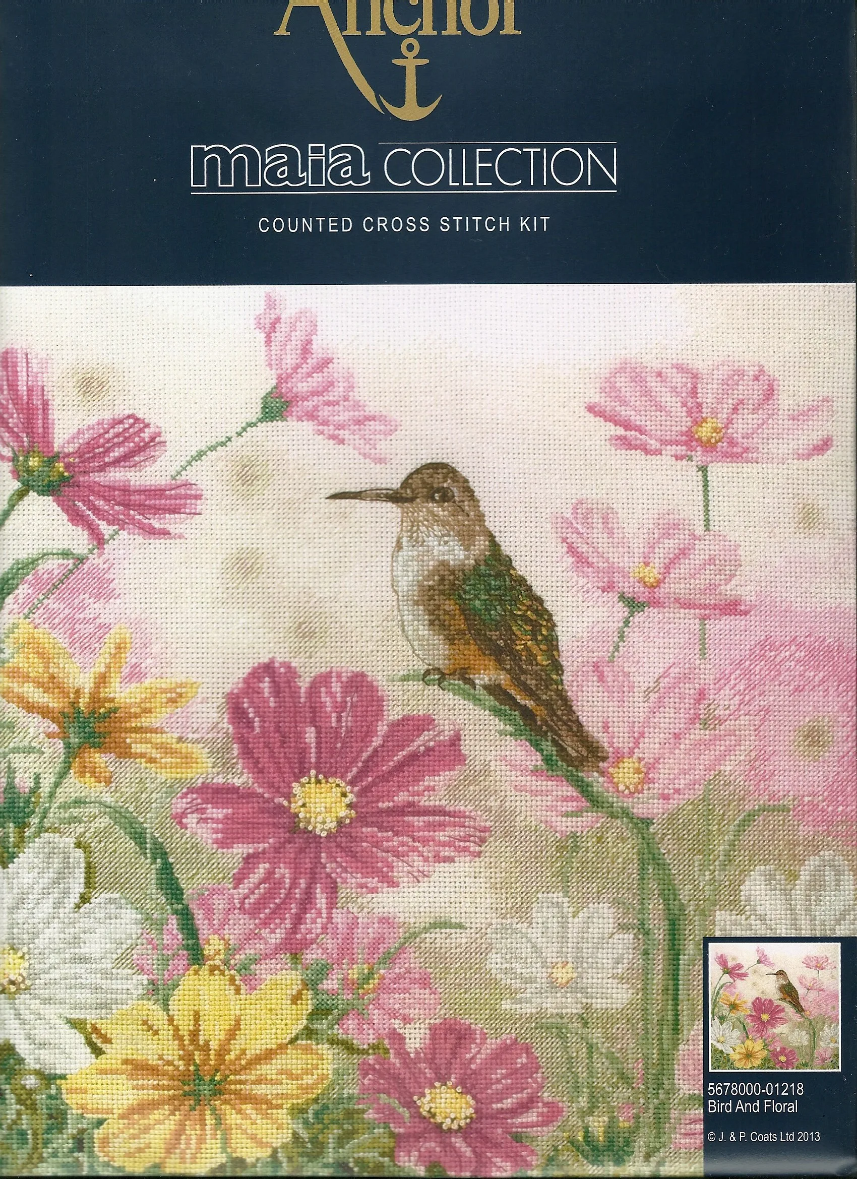 

Cross Stitch Embroidery Kit, DIY Canvas, DMC Threads, Craft, Handicraft, Anchor, Flowers and Birds, 14CT, 18CT, 25CT