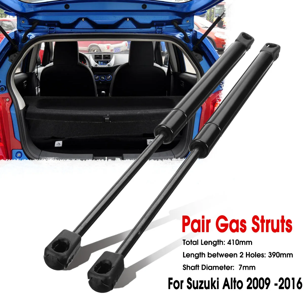 

2 шт., опорные стойки для задних багажников автомобиля Suzuki Alto HA25 HA35 2009 2010 2011 2012 2013 2014 2016 2015