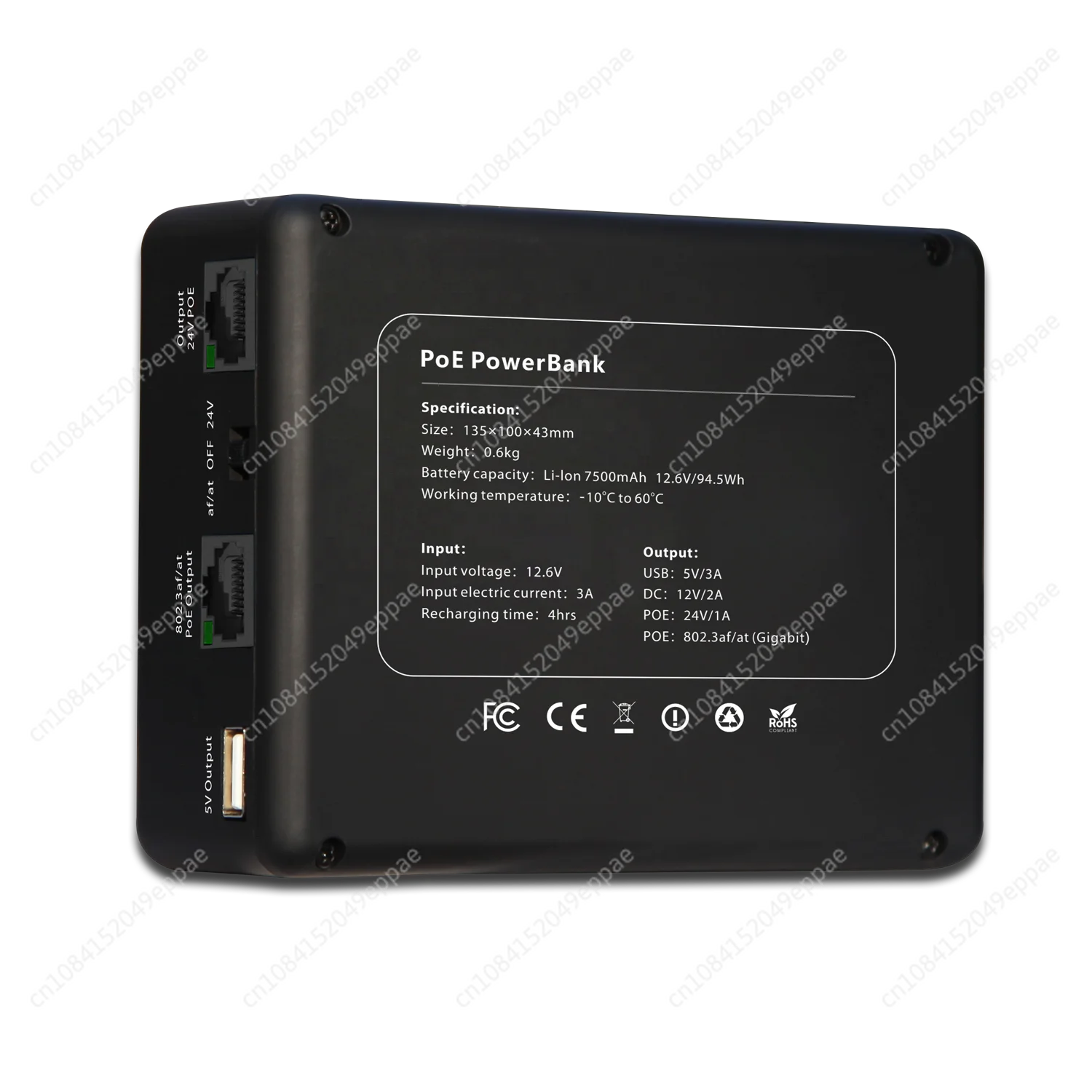 Mimosa POE Power Bank для делового поездки ISP Project 802.3af/at 24 В/48 В ubnt/mikrotik/mimosa/cambium