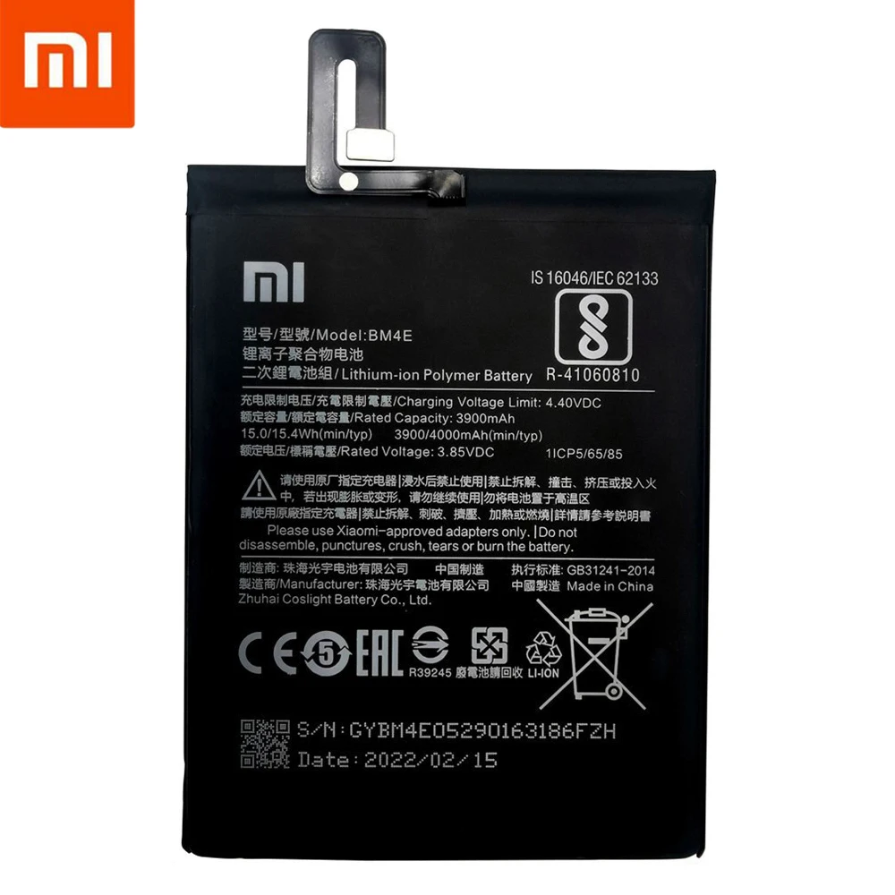 xiao mi original phone battery bm4e for xiaomi mi pocophone poco f1 4000mah replacement batteries free tools free global shipping