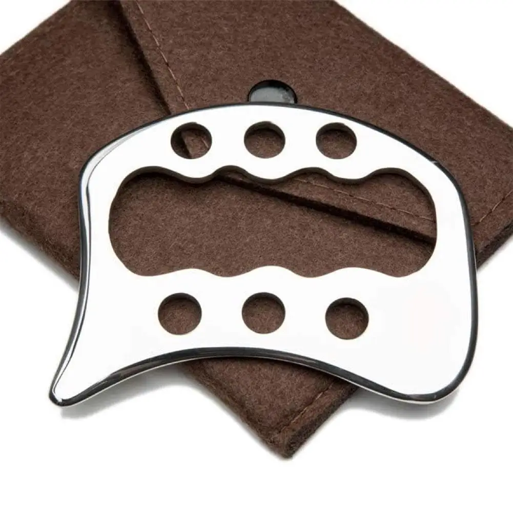 Roestvrijstalen Gua Sha Schrapen Massage Tool для Rug Benen Armen Schraper против целлюлита Spiermassage Ontspanning