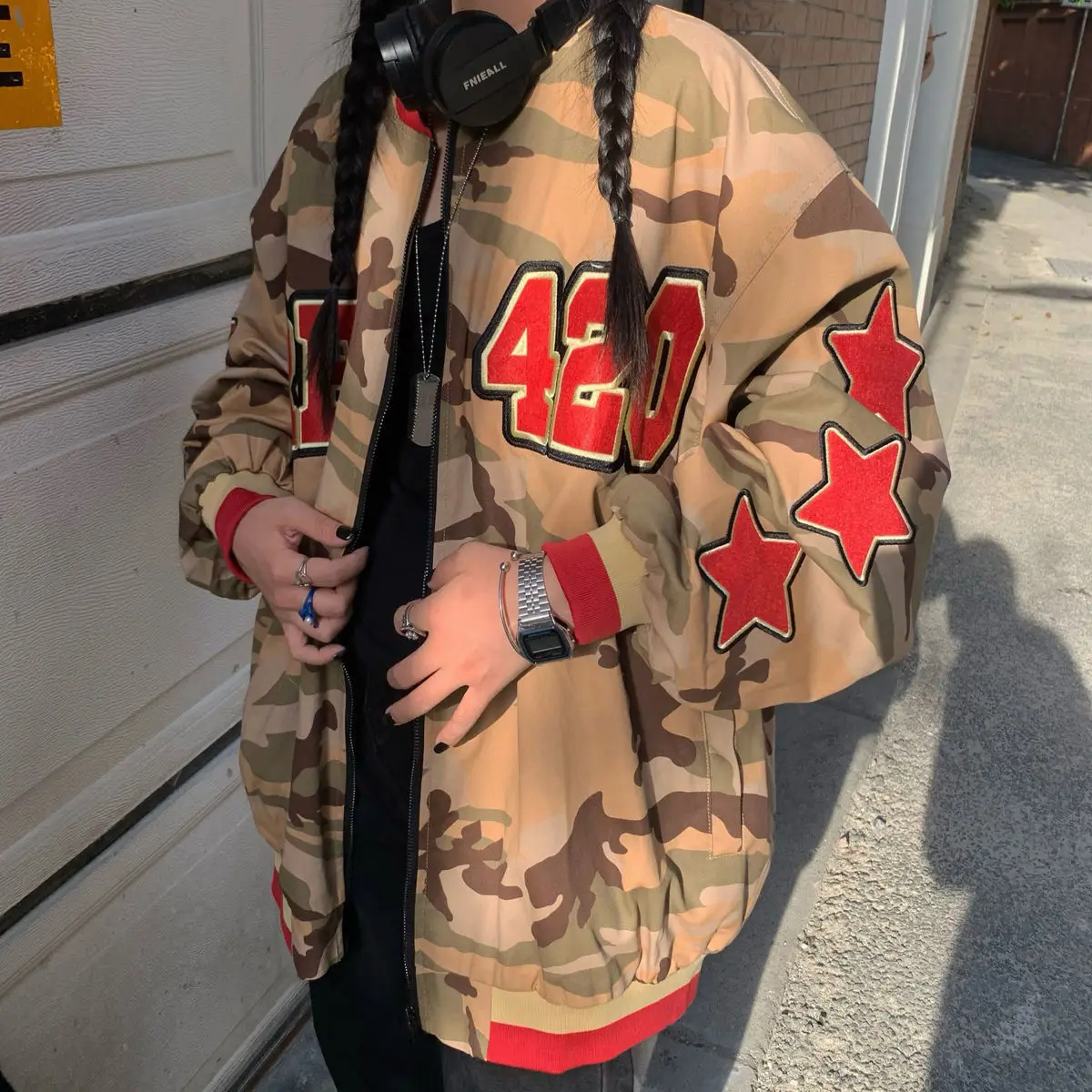 Американская Ретро камуфляжная бейсбольная форма куртка осень 2022 Новинка