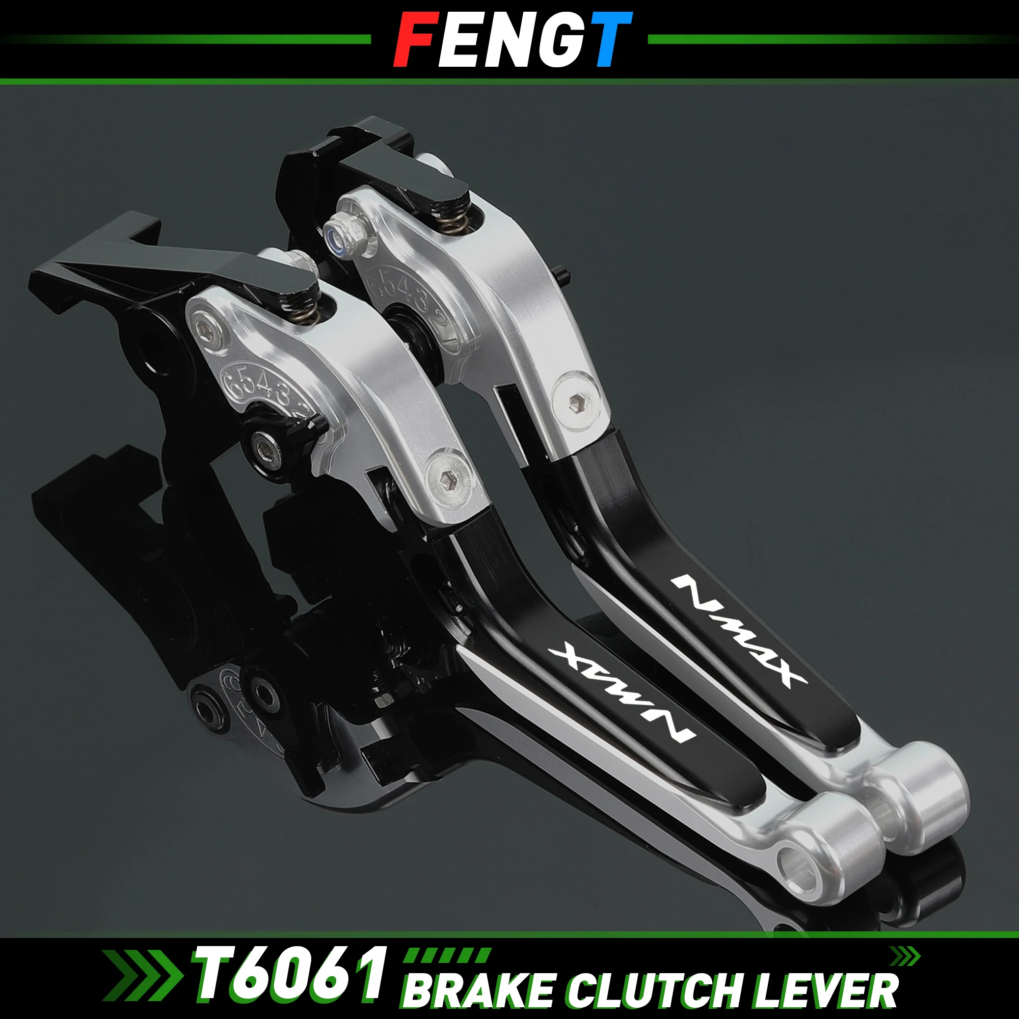 

Для Yamaha NMAX 160/155/125 2015-2024 мотоциклетный регулируемый складной тормозной рычаг, набор рычагов сцепления, защитные рычаги NMAX155