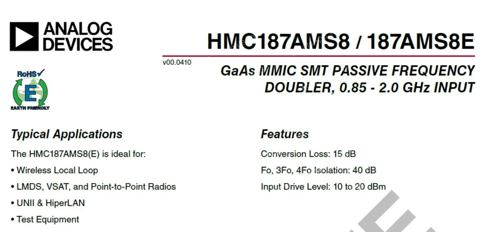 Радиочастотный умножитель частоты HMC187 HMC189 HMC204, корпус из алюминиевого сплава, экранирование, 0,8-8 ГГц (art.: 3920dd2ed0d31) - 3920dd2ed0d31