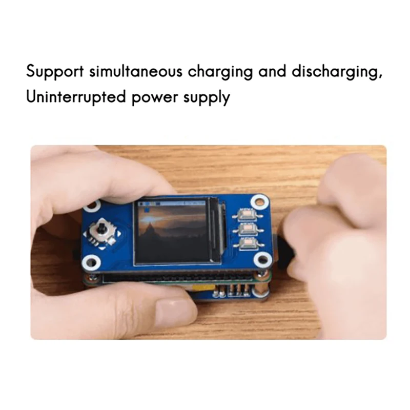 Модуль ИБП Waveshare для источника питания Raspberry Pi Zero с аккумулятором поддерживает