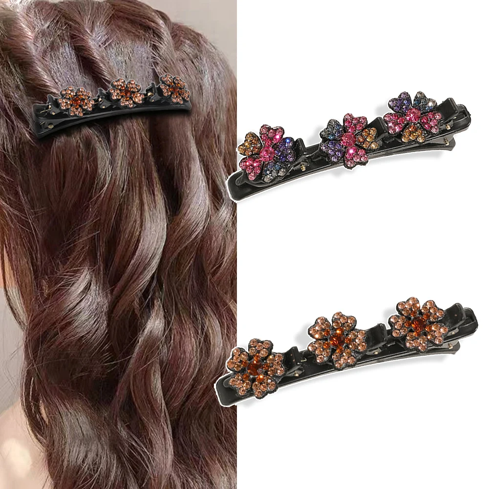 

Girl's Party Headdress Hairgrips Hairpin Flower Hair Grip Sweet Barrette Creative Hair Accessories Braid Hair Clip