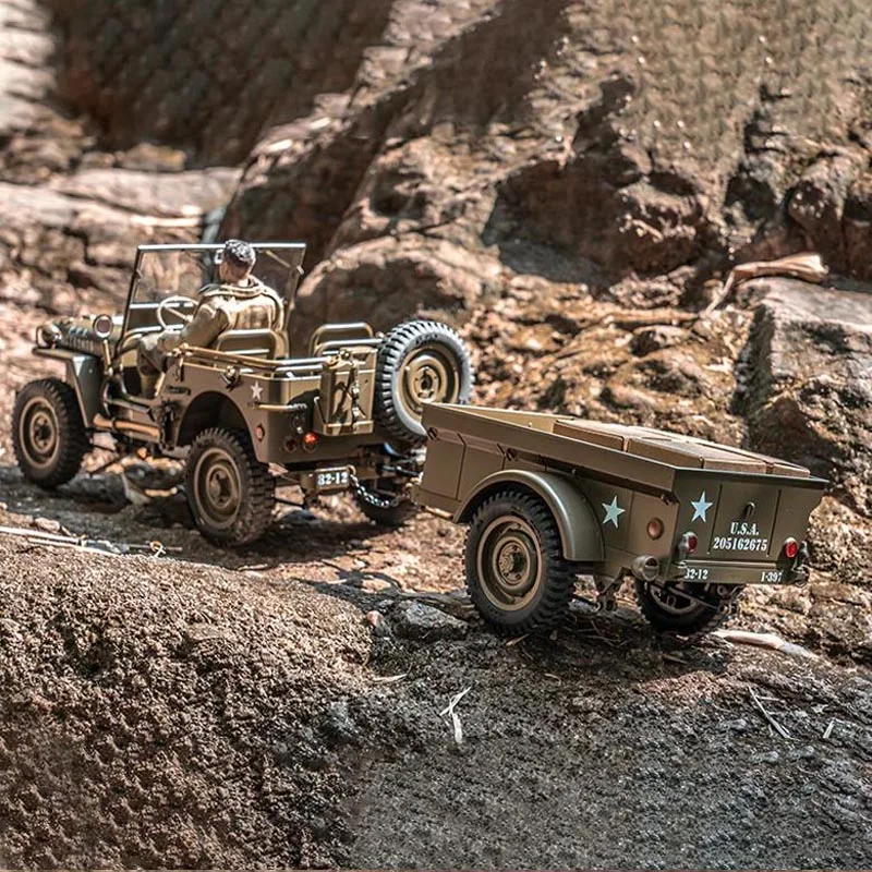 Фото Полотняный тент FMS 1/12 C1167 для радиоуправляемого краулера Willys MB 1941 Military Jeep, детали для модернизации без опорных стержней, аксессуары для хобби и декора №3