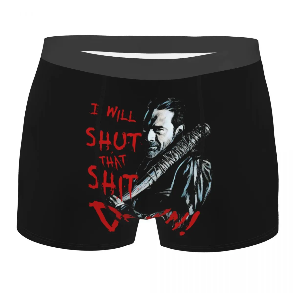 

The Walking Dead Men's Panties Negan Men Boxer Underwear Cotton for Male Large Size Lot Soft