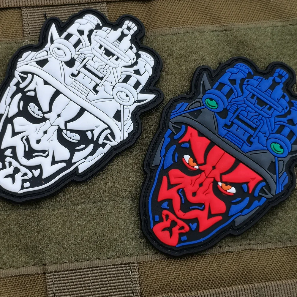 Тактическая японская резиновая маска самурая из ПВХ забавная этикетка наклейка