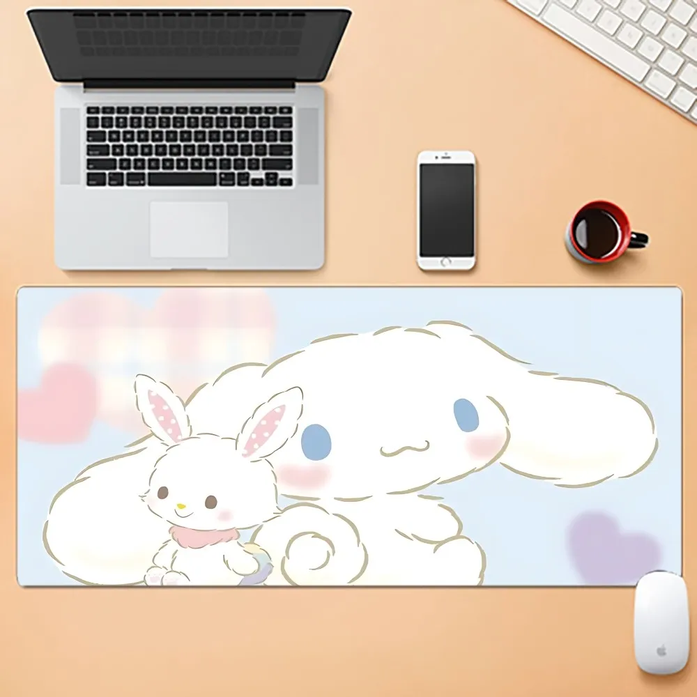 Фото Kawaii Cinnamon Roll Коврик для мыши Коврик для мыши Новые поступления Большой игровой коврик для мыши L XL XXL Размер коврика для геймерской мыши для клавиатур Коврик №4