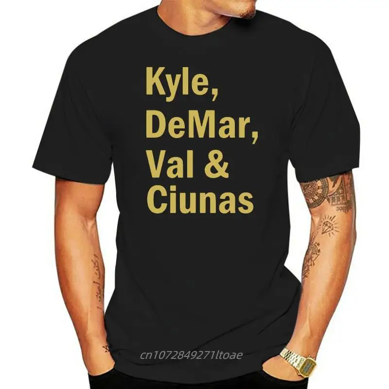 

Toronto Basketballer Kyle Lowry Demar Derozan Jonas Valenciunas T Shirt100%e fabric