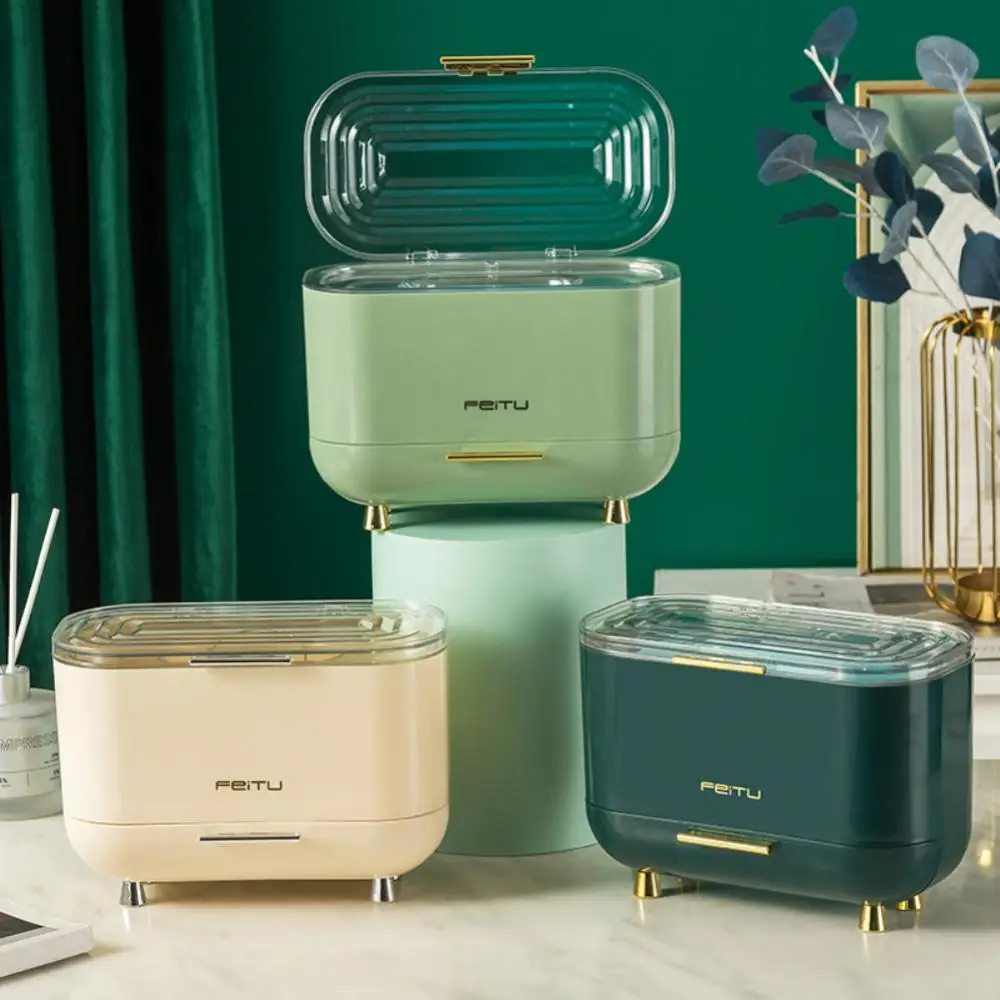 

Paper Towel Storage Box With Lid Household Storage Case With Drawer Dustproof Box Storage Organizer Wholesale Flying Rabbit Hot