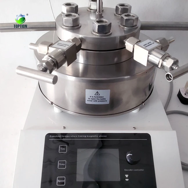 Поставка с завода Toption гидрогенационный стеклянный реактор высокого давления -