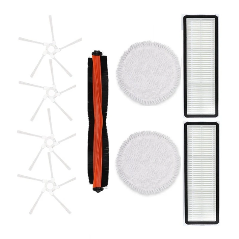 

9Pcs For Xiaomi Mijia Pro STYTJ06ZHM Self-Cleaning Robot Vacuum Cleaner Accessories Filter Main Side Brush Mop Cloth