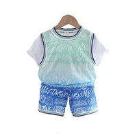 new summer fashion baby clothes suit children boys girls sports t shirt shorts 2pcssets toddler casual costume kids tracksuits