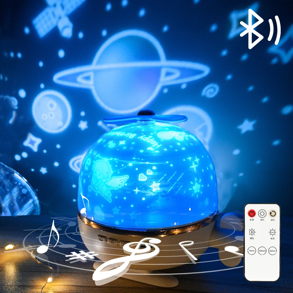 Starry Sky Night Light Star Projector USB Led Spaceship Lamp 6 Themes Christmas Gift Baby Sleep Light Bedroom Decor Galaxy Lamp