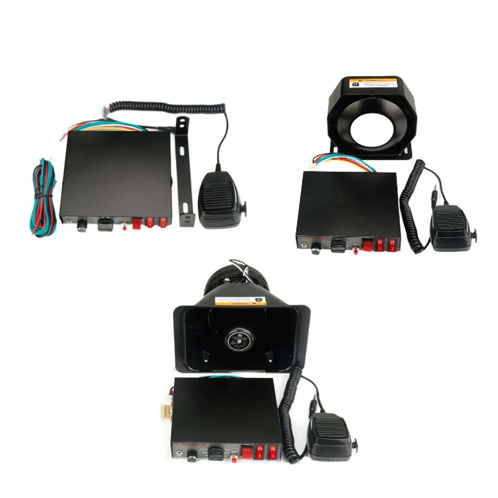 Универсальный комплект сигнализации для автомобиля с ручным микрофоном