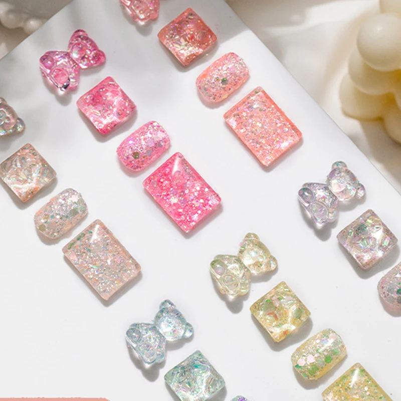 

Small Jar Pack Summer Sugar Nail Glitter Cute Fashion For Craft Tumbler DIY Slime Body Face Decoration Nail Art Accessories