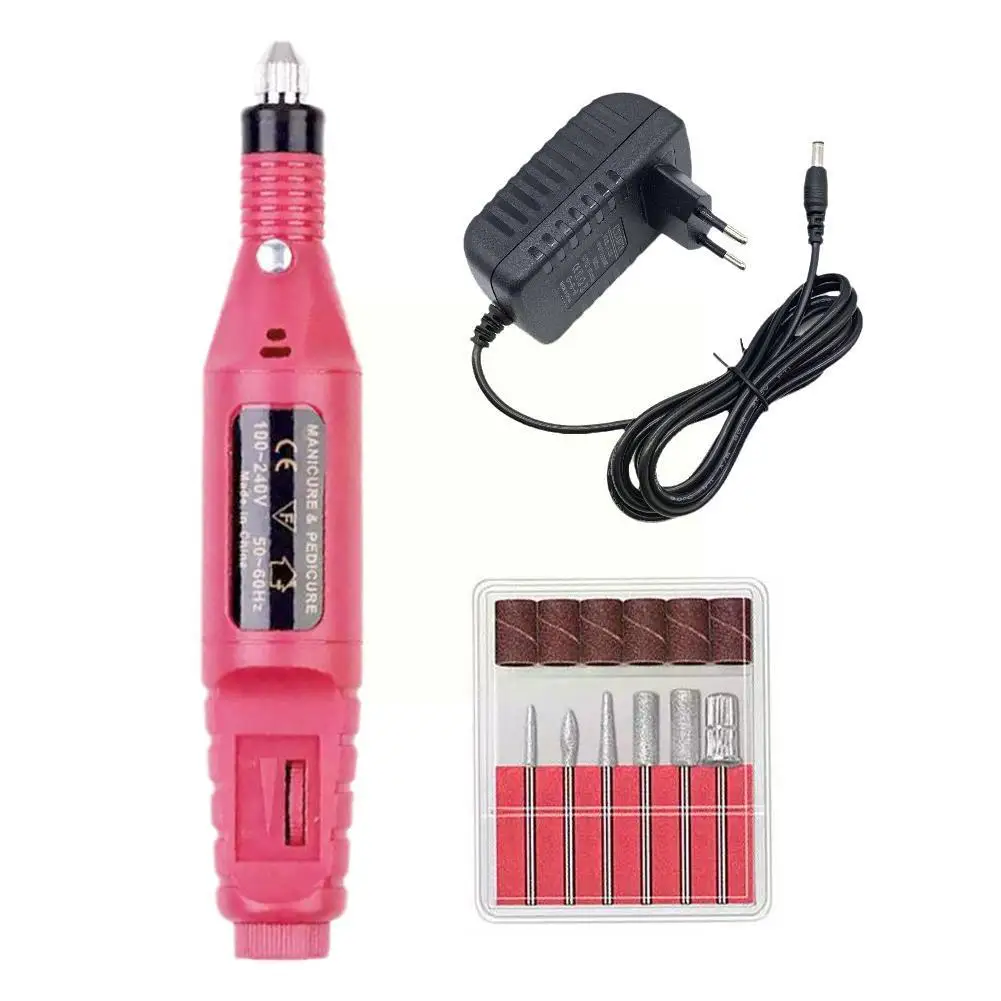 

Professional Nail Drill Machine Electric Manicure Milling Files Gel Cutter Nail Polish DJD-D010 Tools Drill Set Bits Remove J4L6