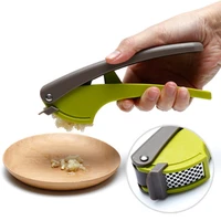 manual garlic press kitchen gadgets plastic garlic masher multifunctional creative household durable masher