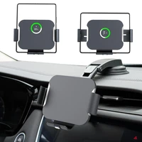 wireless car charger rotate 360 degree 15w double coil stable output air vent car charger phone holder for samsung galaxy fold 3