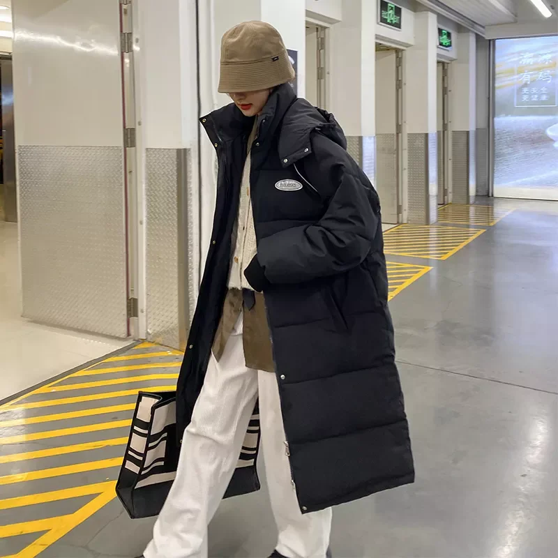 Parkas Women Hooded Cotton Padded Thicken Ladies Casual Winter Jackets Long Sleeve Pockets Casual Outwear for Female