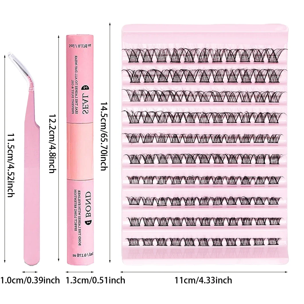 Набор для наращивания ресниц сделай сам 110 шт. отдельные кластеры 30D40D 8-16 мм