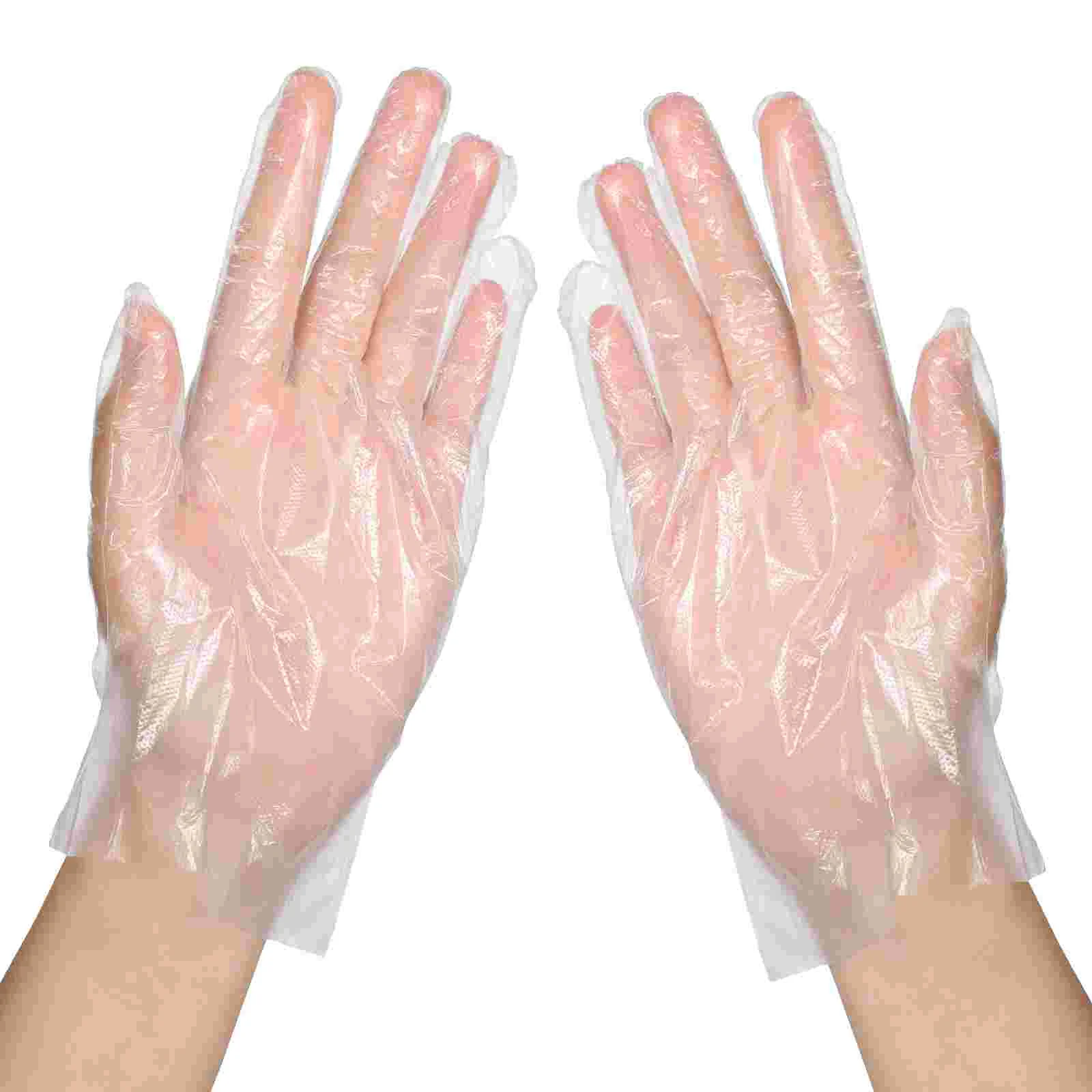 

100pcs Gloves for Children Safe Transparent Gloves Gloves Kitchen Grade Gloves Finger Protector Gloves