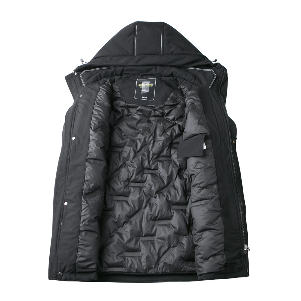 COODRONY Brand 90% Gray Duck Down Jacket Men Clothing Winter New Arrival Fashion Thick Warm Denim Coat Big Pocket Overcoat Z8175