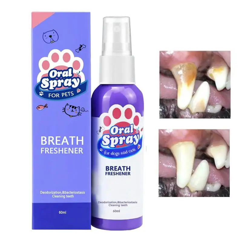 

Oral Spray For Dogs Cats Mouth Freshner Pets Teeth Clean Deodorant Safe Pets Fresh Breath Dental Spray Dogs Bad Breath Spray