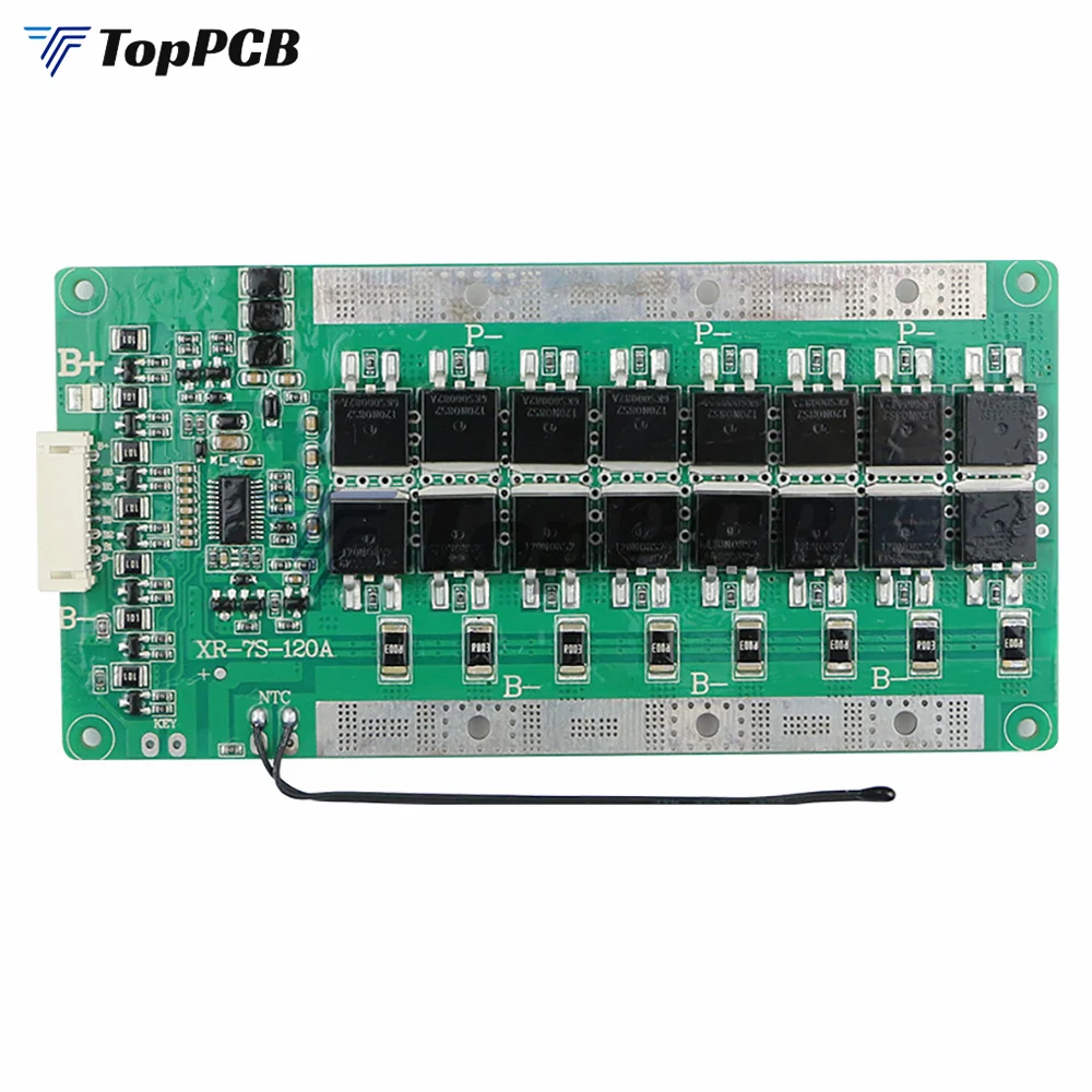 BMS 7S 24V 120A LiFePo4 плата защиты от заряда батареи балансир эквалайзер с защитой