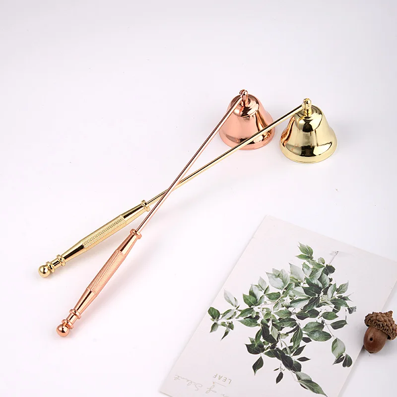 Candle Snuffer Accessories Vintage Decoration Cover Tool Bell Shape Long Handle Banquet Safely Extinguish Home Decor 1PC |