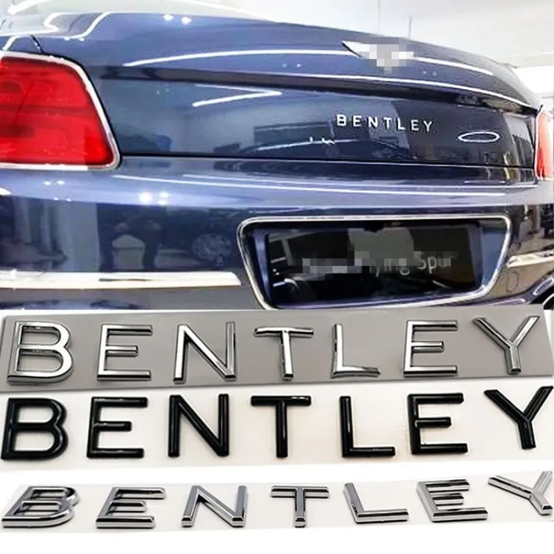 

Car stickers FOR Bentley Bentayga Continental Flying Spur Mulsanne body exterior decoration rear letter stickers