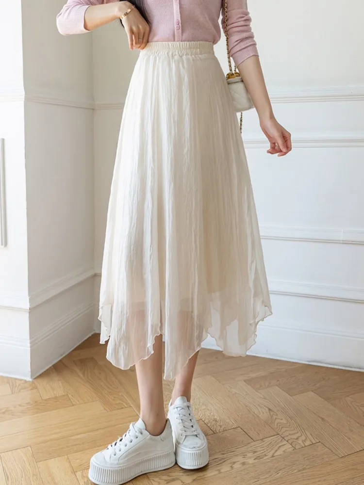 Женские повседневные длинные юбки новинка 2022 модная ассиметричная