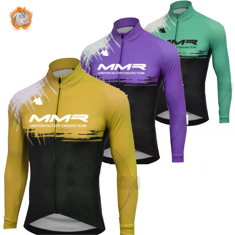 

MMR Winter Fleece Cycling Jersey Set MTB Uniform Bike Clothing Quick Dry Bicycle Clothes Long Cycling Wear ciclismo ropa hombre