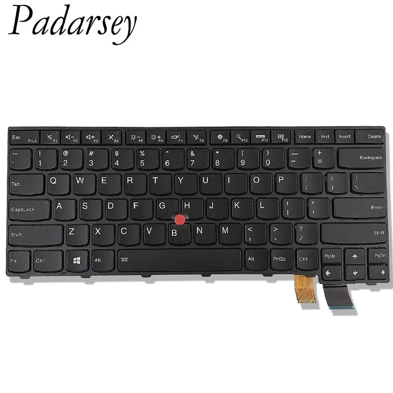 Сменная клавиатура Padarsey для ноутбука Lenovo ThinkPad T460p T470p подсветка (6 крепежных
