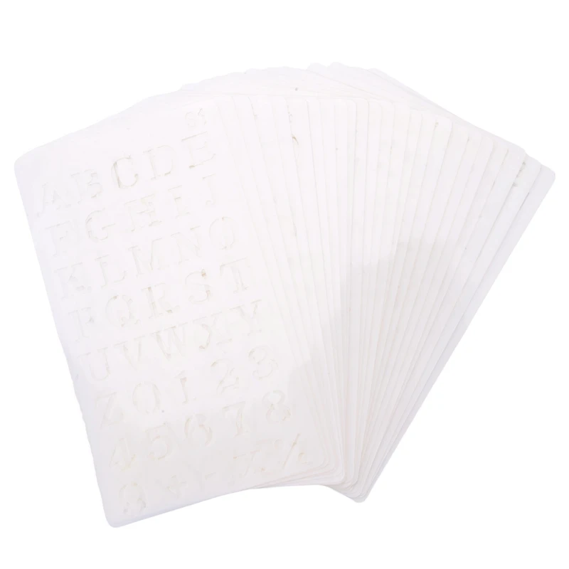 

Трафареты с буквами и цифрами, 4 х7 дюймов, 24 листа