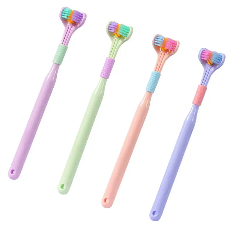 

Sensory Toothbrush 3-Sided Extra Soft Toothbrushes For Tooth Cleaning Soft Bristles & V-shaped Teeth Brush For All-round