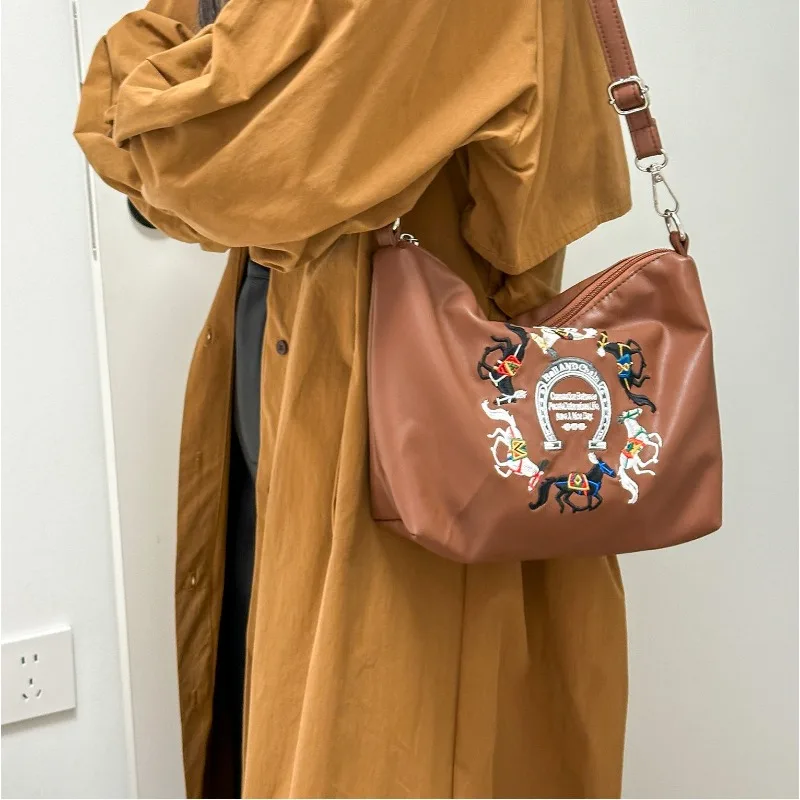 Кожаная сумка Kawaii с шариковой цепочкой парусиновая складная нейлоновая рисунком