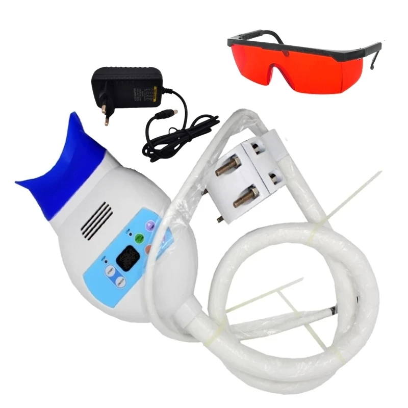 

Professional Teeth Whitening Cold Lamp Kit Machine Dental Chair LED Light System Set with Goggles