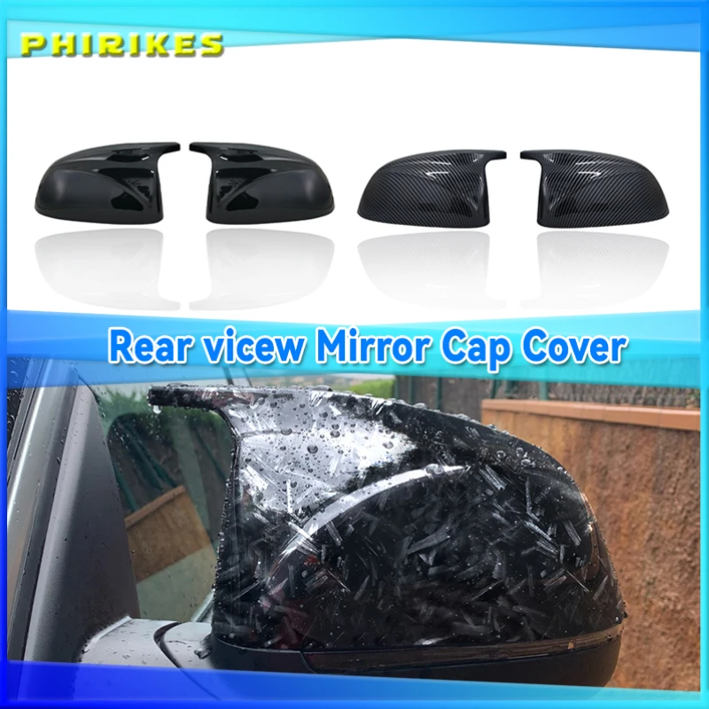 

Carbon Fiber/ABS Rearview Mirror Covers For BMW X3 G01 X4 G02 X5 G05 X6 G06 X7 G07 2018-2022 M Style ABS Gloss Black