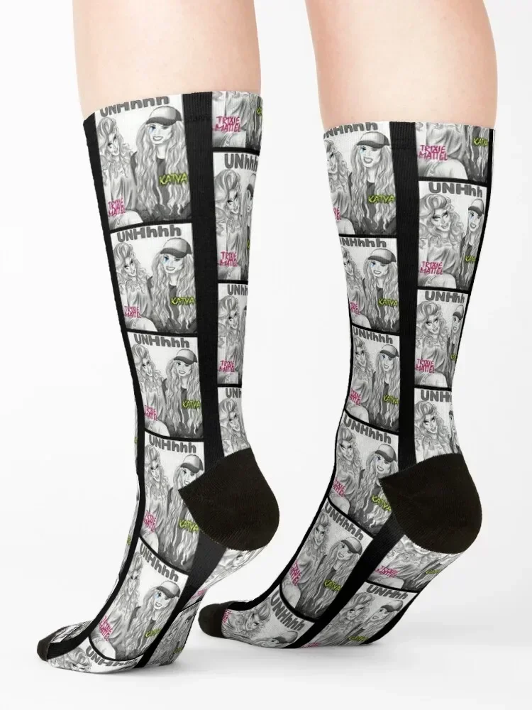 UNHhh Katya Trixie плакат носки чулки мужской забавный подарок хип-хоп мужские женские