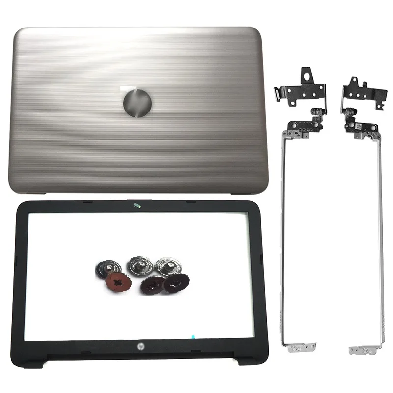 

For HP Pavilion 15-AY 15-BA 15-BD 250 G4 859511-001 855027-001 Laptop LCD Back Cover/Front Bezel/Hinges Silver Black