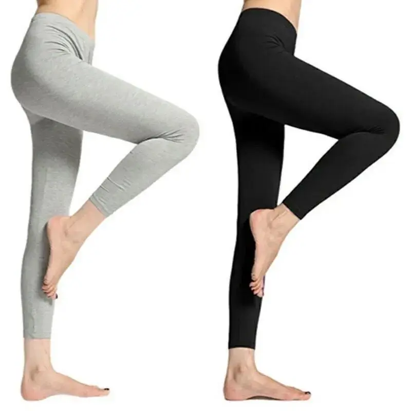 2PCS Autumn Trousers Girl's Leggings Sexy Body Slim Intimate Tights Cotton Warm Keeping High Waist Yoga Pants Sweatpants Women