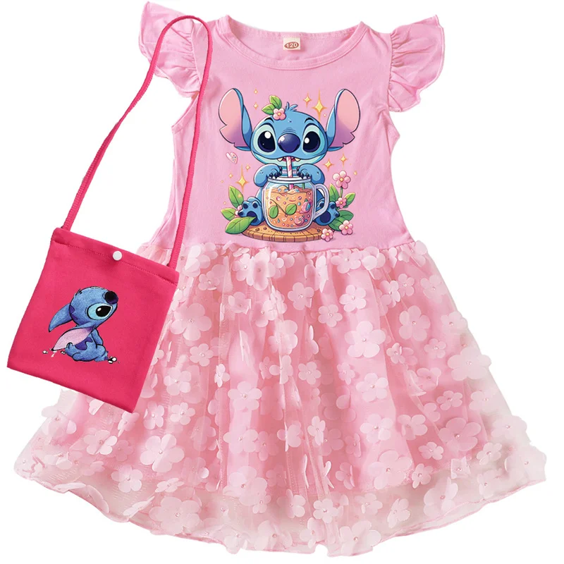 Детское летнее платье с рисунком Лило и Ститч