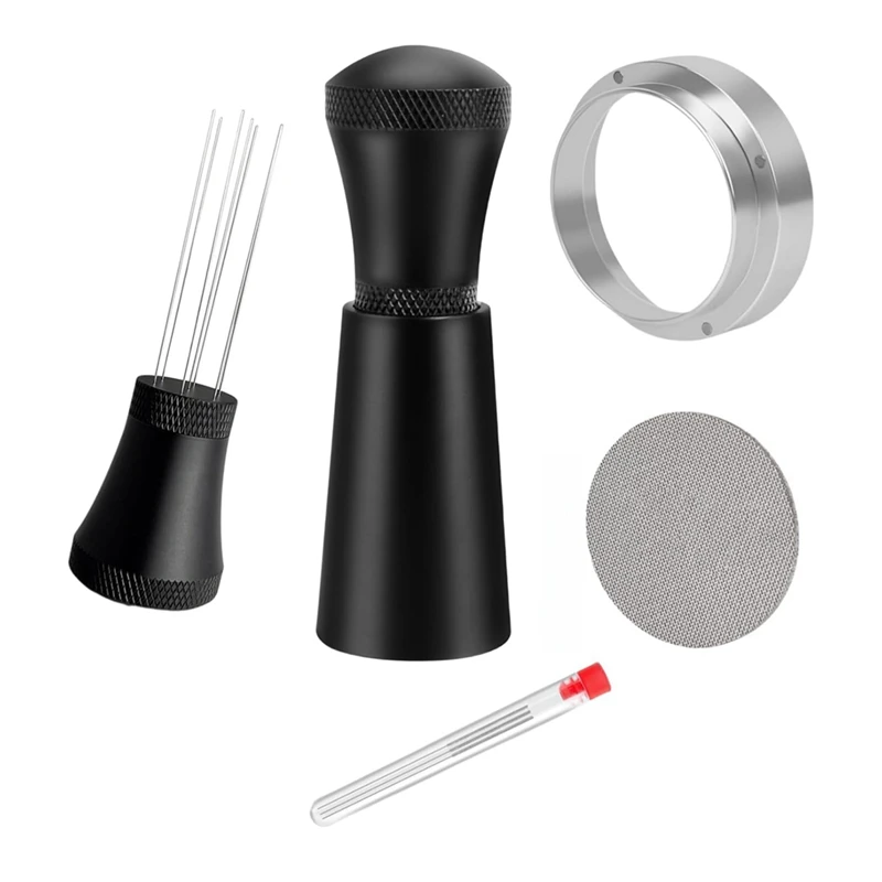 51MM Espresso Accessories WDT Tool Coffee Stirrer Dosing Funnel And Puck Screen Set Distribution
