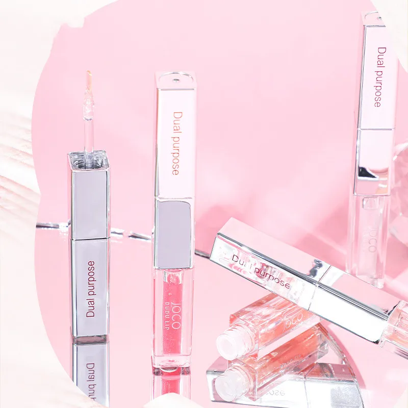 

Double-headed Light-sensing Mirror Lip Glaze Lip Gloss Lthree Effects Moisturizing and Not Showing Lip Lines Students Cosmetics